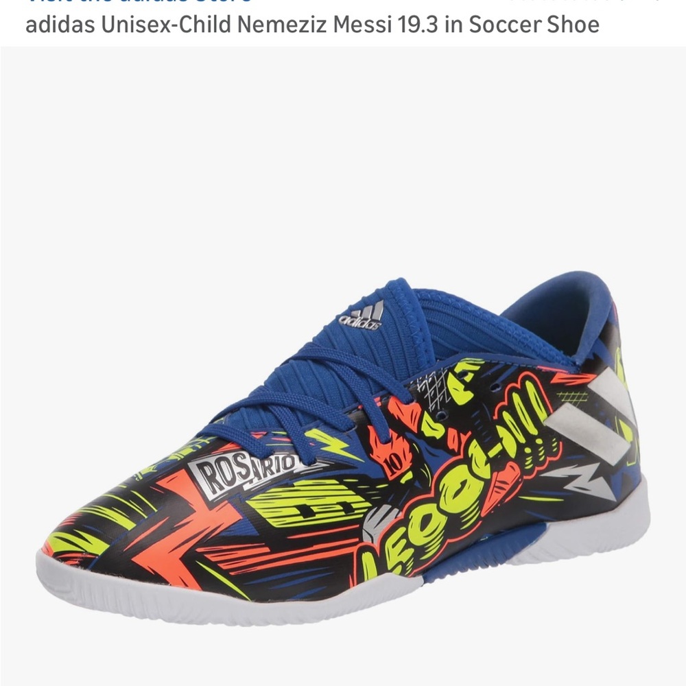Nemeziz Messi addidas soccer shoes- Blue, Yellow, Red